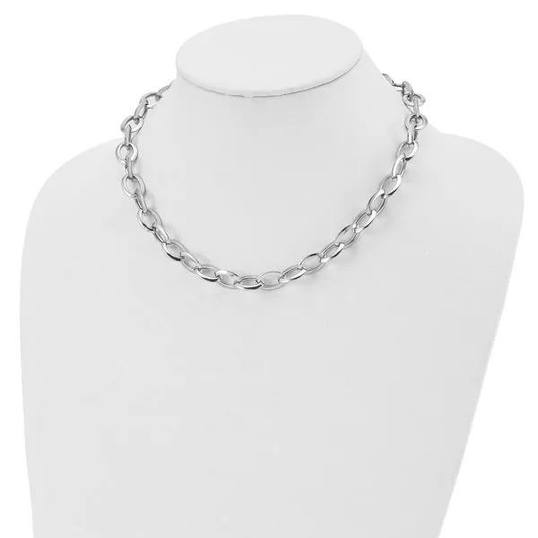 Sterling Silver Polished Necklace Image 3 Diamond Design Jewelers Somerset, KY