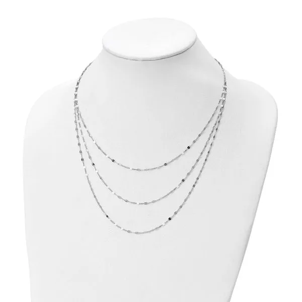 Sterling Silver Polished Necklace Image 2 Diamond Design Jewelers Somerset, KY