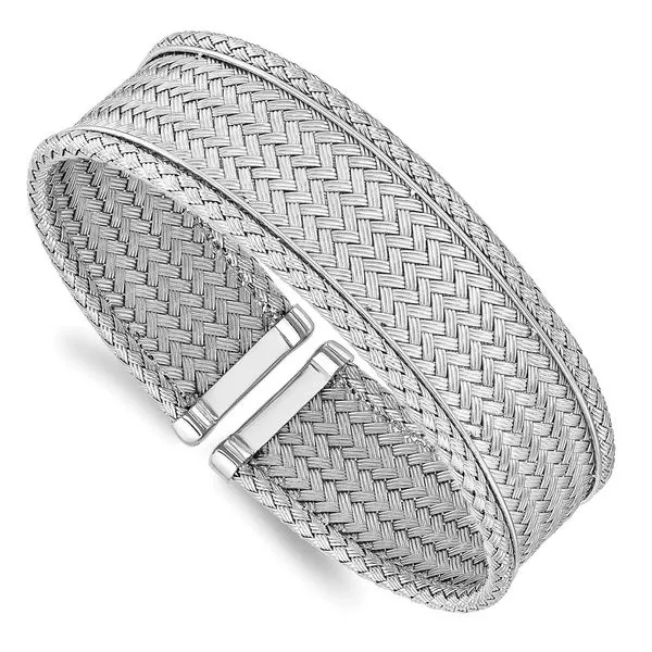 Leslie's Sterling Silver Polished Flexible Cuff Jimmy Smith Jewelers Decatur, AL