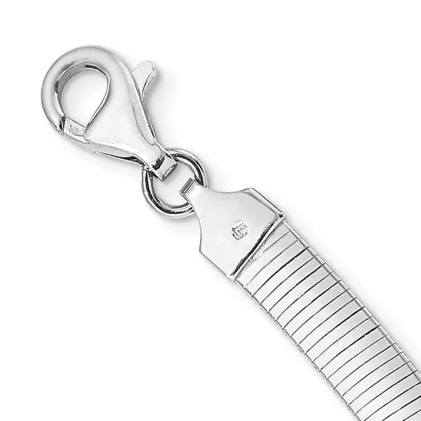 Leslie's Sterling Silver Rhod-plated Polished Textured Reversible Necklace Image 4 Tidwells of Greenwood Greenwood, SC