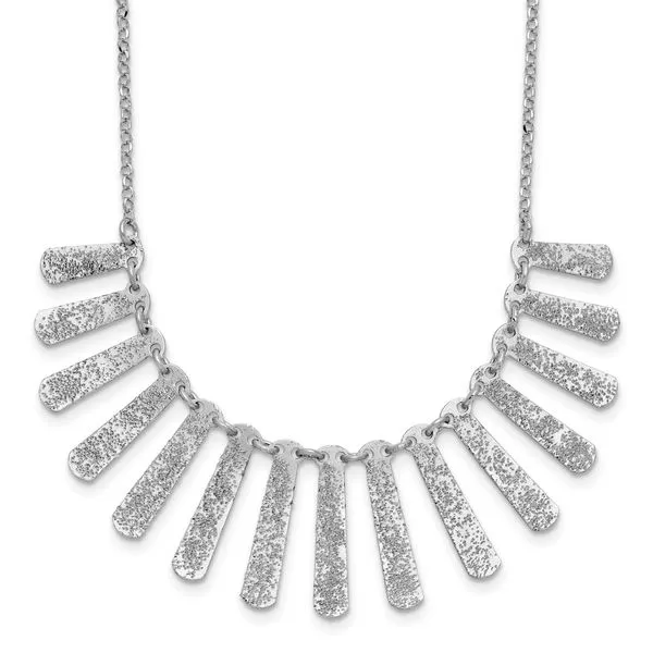 Leslie's SS Radiant Essence Pol/Textured Bars w/ 2in Ext. Necklace Grayson & Co. Jewelers Iron Mountain, MI