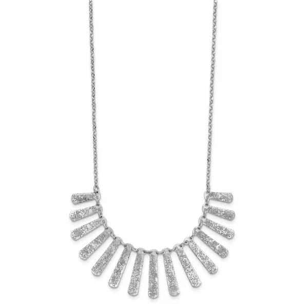 Leslie's SS Radiant Essence Pol/Textured Bars w/ 2in Ext. Necklace Image 2 Grayson & Co. Jewelers Iron Mountain, MI