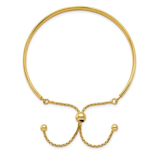 Gold-Plated Sterling Silver Bangle Bracelet Image 3 Diamond Design Jewelers Somerset, KY