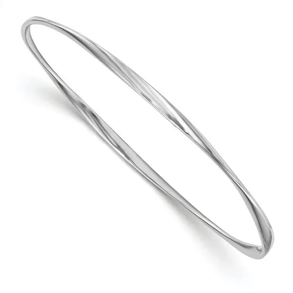Leslie's Sterling Silver Polished Twisted Bangle McChristy Jewelers Columbus, NE
