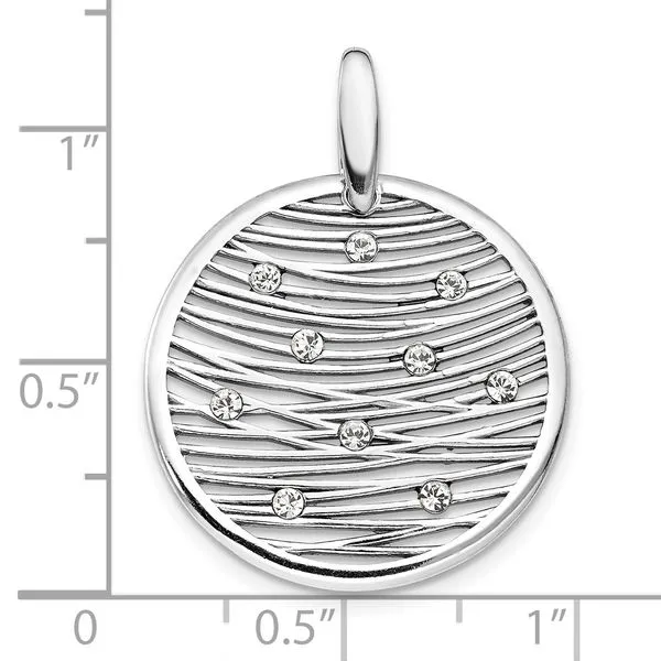 Sterling Silver Polished Pendant Image 3 Diamond Design Jewelers Somerset, KY