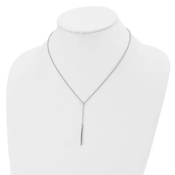 Leslie's Sterling Silver Polished w/1in ext. Necklace Image 4 Spencer's Jewelers Athens, GA