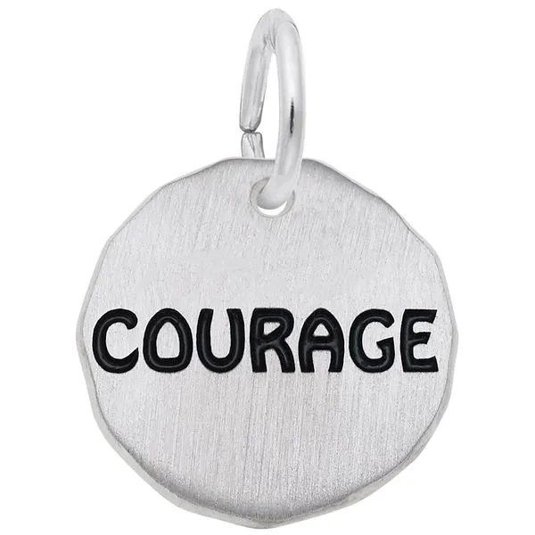 COURAGE CHARM TAG Tennies Jewelry Appleton, WI