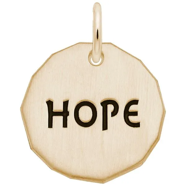 HOPE CHARM TAG Tennies Jewelry Appleton, WI