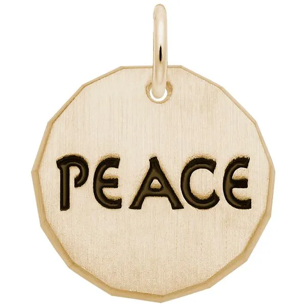 PEACE CHARM TAG Tennies Jewelry Appleton, WI