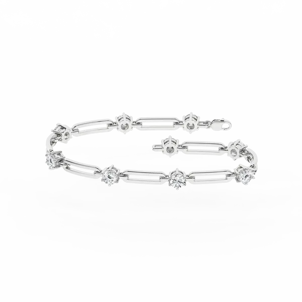Open Link Diamond Bracelet (Round)3Ctw Image 3 Cellini Design Jewelers Orange, CT