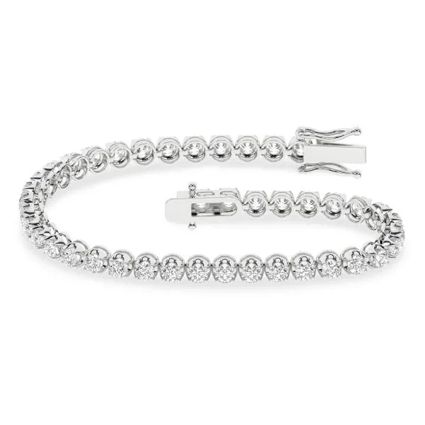 Crown Prong-Tennis Bracelet/4Ctw Image 2 Cellini Design Jewelers Orange, CT