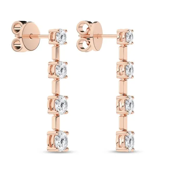 Graduated Drop Earrings (Round)/2.33Ctw Image 4 Cellini Design Jewelers Orange, CT