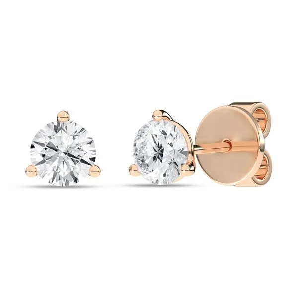 3-Prong Martini Solitaire Stud Earrings/0.5Ct, 1Ctw Miner's Den Jewelers Royal Oak, MI