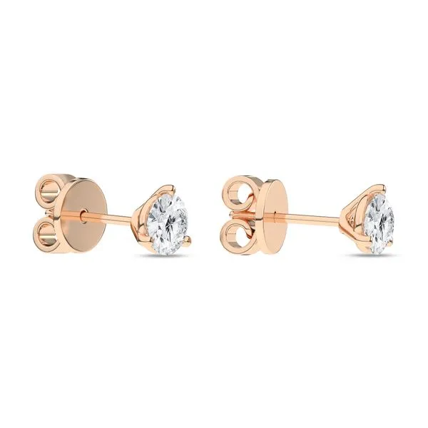 3-Prong Martini Solitaire Stud Earrings/0.5Ct, 1Ctw Image 3 Miner's Den Jewelers Royal Oak, MI