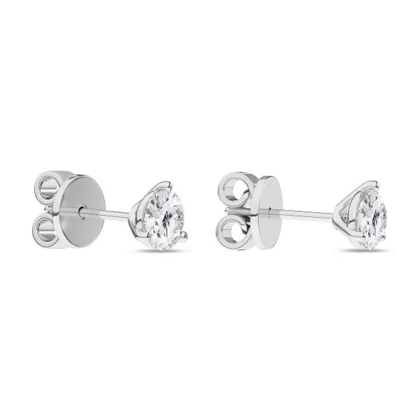 3-Prong Martini Solitaire Stud Earrings/0.5Ct, 1Ctw Image 2 Cellini Design Jewelers Orange, CT