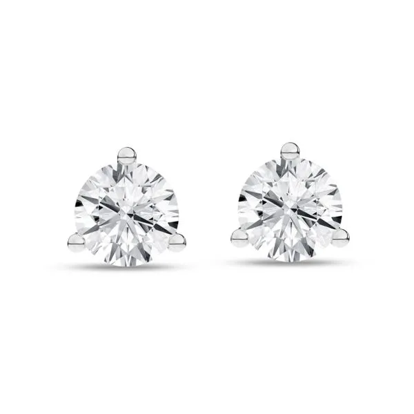 3-Prong Martini Solitaire Stud Earrings/0.5Ct, 1Ctw Image 3 Cellini Design Jewelers Orange, CT