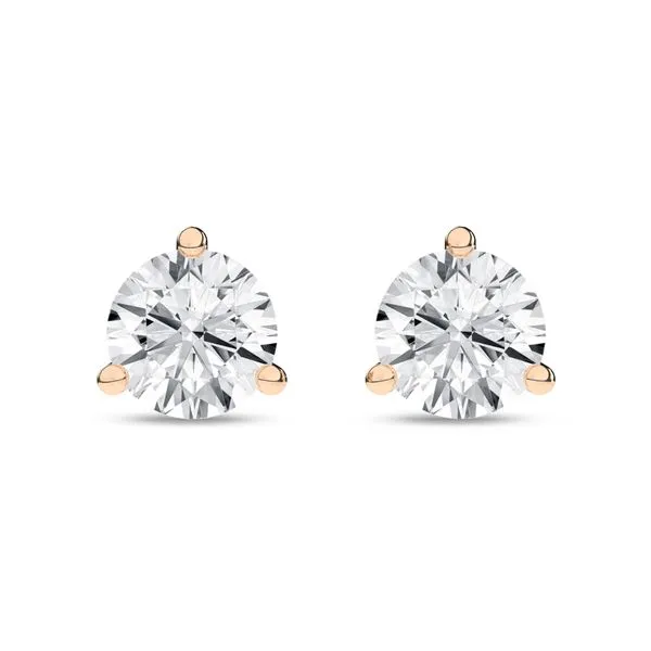 3-Prong Martini Solitaire Stud Earrings/0.75Ct, 1.5Ctw Image 4 Cellini Design Jewelers Orange, CT
