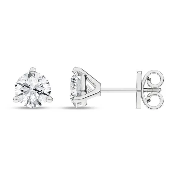 3-Prong Martini Solitaire Stud Earrings/0.75Ct, 1.5Ctw Image 4 Miner's Den Jewelers Royal Oak, MI