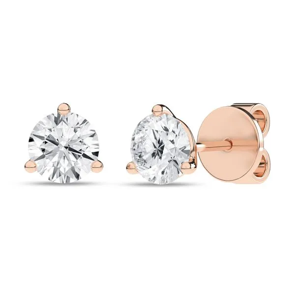 3-Prong Martini Solitaire Stud Earrings/0.625Ct, 1.25Ctw Miner's Den Jewelers Royal Oak, MI