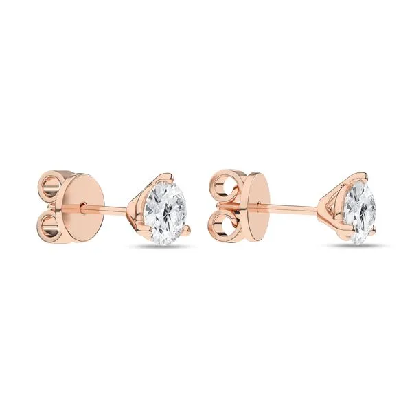 3-Prong Martini Solitaire Stud Earrings/0.625Ct, 1.25Ctw Image 3 Miner's Den Jewelers Royal Oak, MI