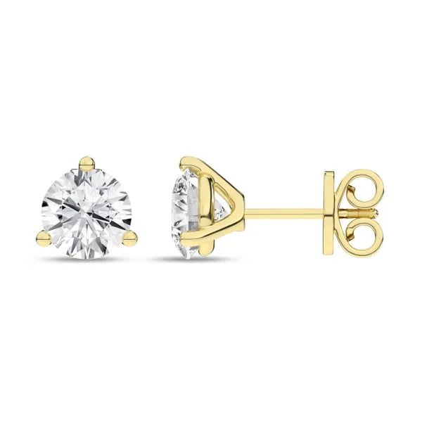 3-Prong Martini Solitaire Stud Earrings/1Ct, 2Ctw Image 3 Miner's Den Jewelers Royal Oak, MI