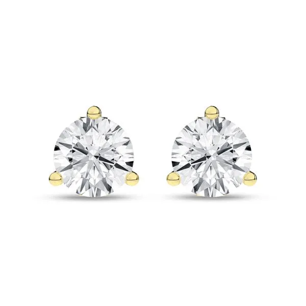 3-Prong Martini Solitaire Stud Earrings/1Ct, 2Ctw Image 4 Miner's Den Jewelers Royal Oak, MI