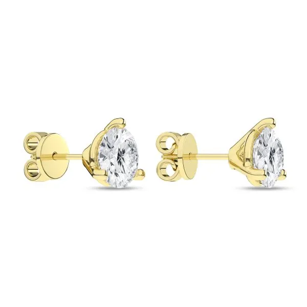 3-Prong Martini Solitaire Stud Earrings/2Ct, 4Ctw Miner's Den Jewelers Royal Oak, MI