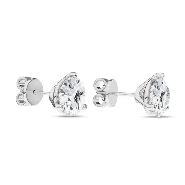 3-Prong Martini Solitaire Stud Earrings/2.5Ct, 5Ctw Image 2 Miner's Den Jewelers Royal Oak, MI