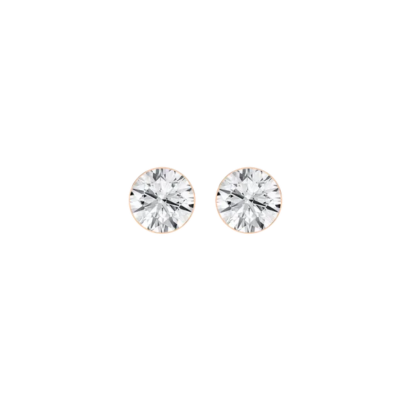 Seamless™ Solitaire Earrings (Round)0.75CT, 1.5CTW Image 3 Cellini Design Jewelers Orange, CT