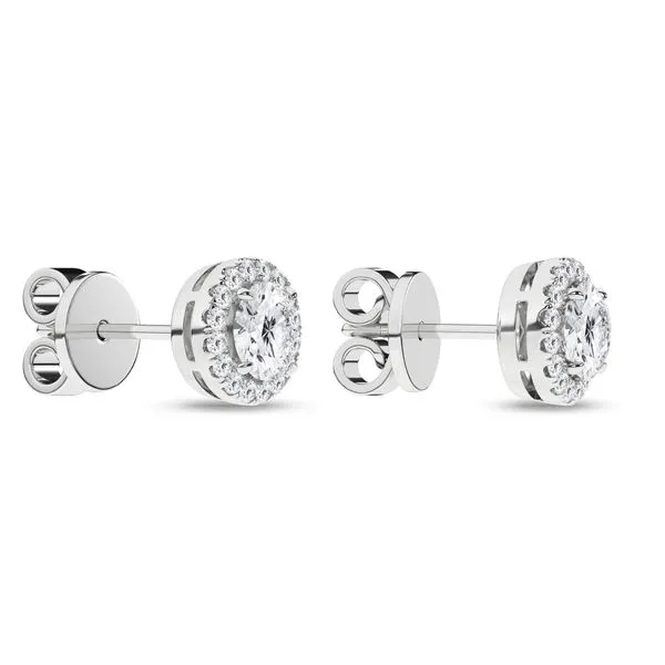 Halo Stud Earrings (Round)/0.5Ct, 1.16Ctw Image 3 Cellini Design Jewelers Orange, CT