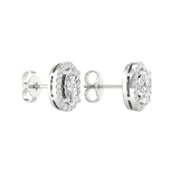 Halo Stud Earrings (Oval)/1Ct, 2.25Ctw Image 3 Cellini Design Jewelers Orange, CT