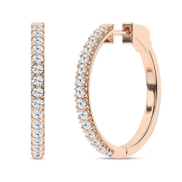 Hoop Earrings/1Ctw Cellini Design Jewelers Orange, CT