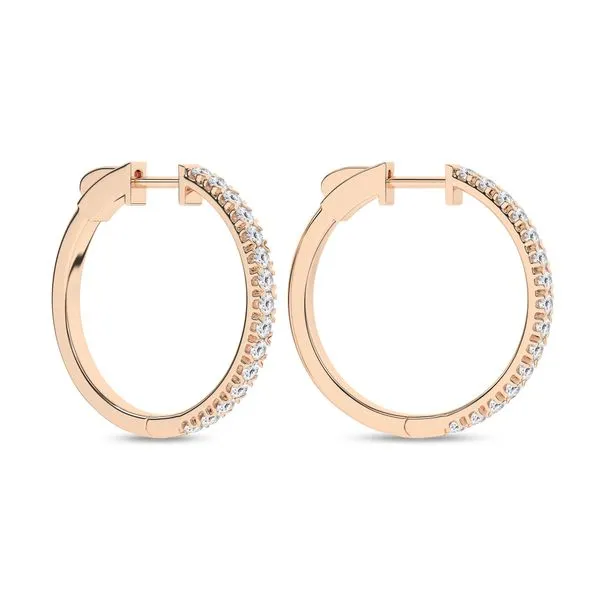 Hoop Earrings/1Ctw Image 3 Cellini Design Jewelers Orange, CT