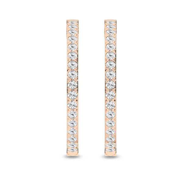 Hoop Earrings/2Ctw Image 4 Cellini Design Jewelers Orange, CT