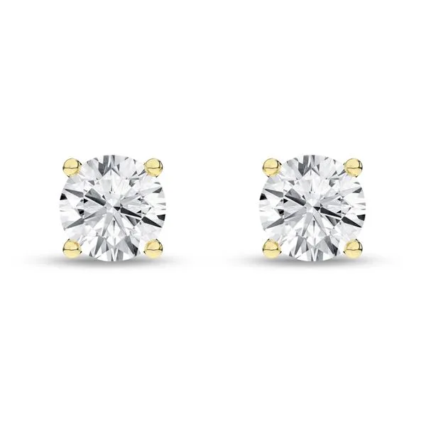 Solitaire Stud Earrings (Round)/0.25Ct, 0.5Ctw Image 4 Miner's Den Jewelers Royal Oak, MI