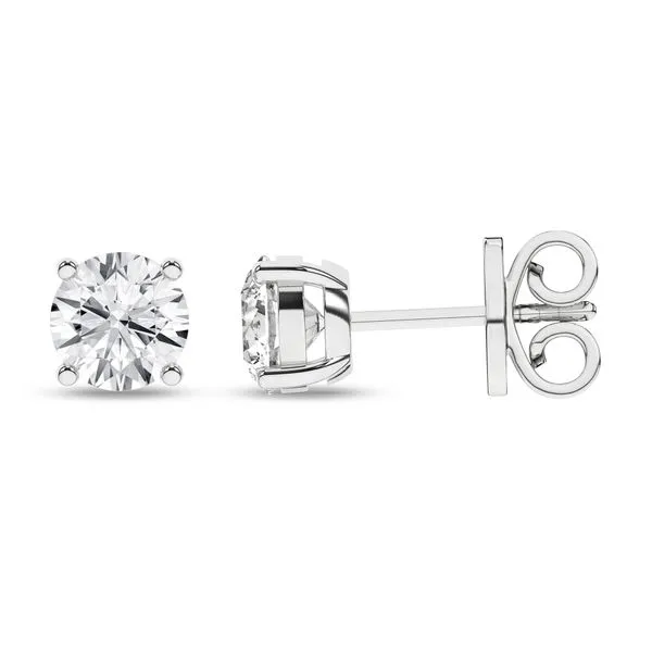 Solitaire Stud Earrings (Round)/0.625Ct, 1.25Ctw Miner's Den Jewelers Royal Oak, MI