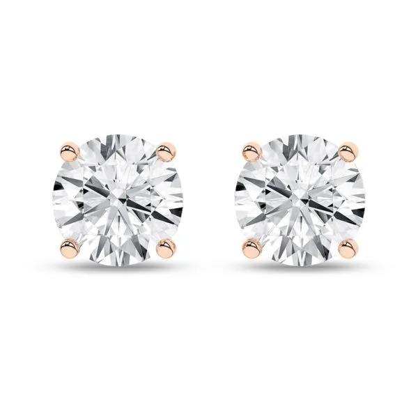 Solitaire Stud Earrings (Round)/1.5Ct, 3Ctw Image 4 Miner's Den Jewelers Royal Oak, MI