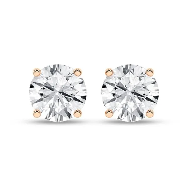 Solitaire Stud Earrings (Round)/2Ct, 4Ctw Miner's Den Jewelers Royal Oak, MI