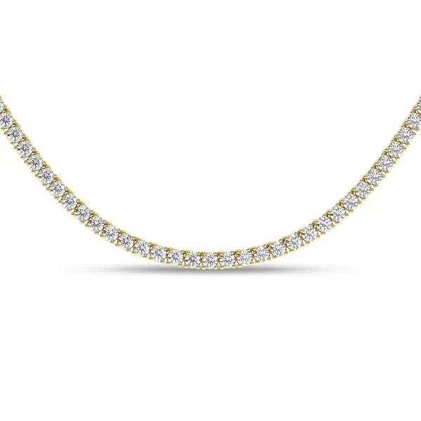 4-Prong Straight-Line Tennis Necklace/15Ctw Image 5 Cellini Design Jewelers Orange, CT