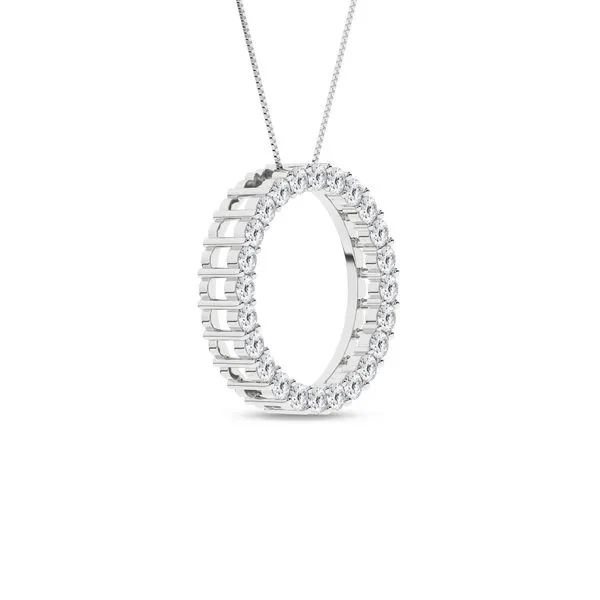 Circle Pendant/0.5Ctw Image 2 Cellini Design Jewelers Orange, CT