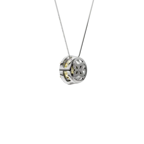 HALO PENDANT (Yellow ROUND)/1CT, 1.15CTW Image 4 Valentine's Fine Jewelry Dallas, PA