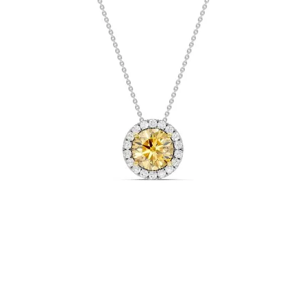 HALO PENDANT (Yellow ROUND)/1CT, 1.15CTW Image 5 Hart's Jewelers Grants Pass, OR