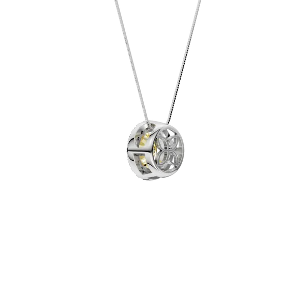 HALO PENDANT (Yellow ROUND)/0.75CT, 0.85CTW Image 4 Valentine's Fine Jewelry Dallas, PA