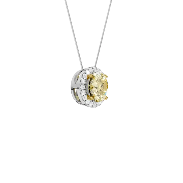 HALO PENDANT (Yellow ROUND)/1.5CT, 1.62CTW Image 2 Hart's Jewelers Grants Pass, OR