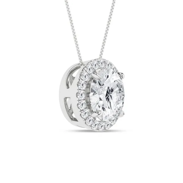 Halo Pendant (Round)/1.5Ct, 1.62Ctw Image 2 Cellini Design Jewelers Orange, CT