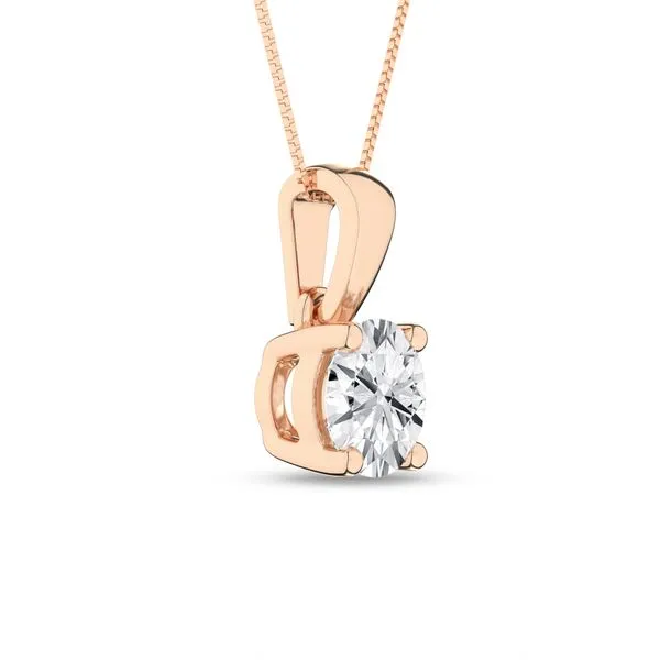 Solitaire Pendant (Round)/0.5Ct, 0.5Ctw Image 2 Cellini Design Jewelers Orange, CT