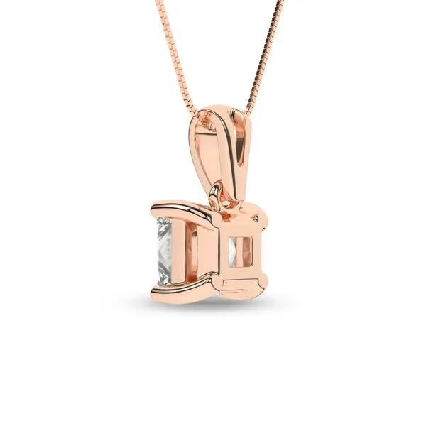 Solitaire Pendant (Princess)/0.5Ct, 0.5Ctw Image 4 Cellini Design Jewelers Orange, CT