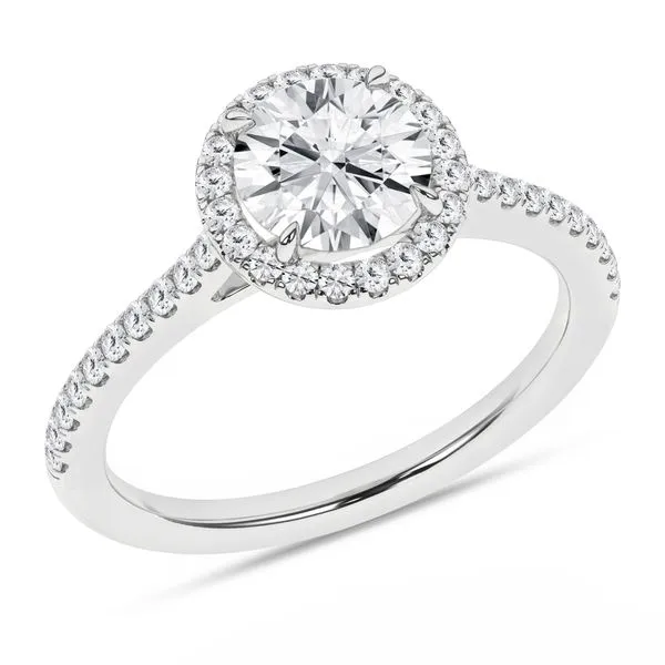 Halo Engagement Ring (Round)/1.5Ct, 1.75Ctw Image 2 Cellini Design Jewelers Orange, CT