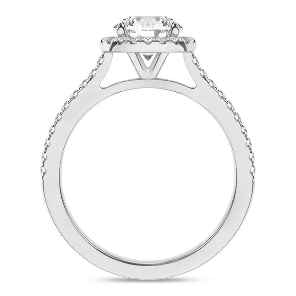 Halo Engagement Ring (Round)/1.5Ct, 1.75Ctw Image 4 Cellini Design Jewelers Orange, CT