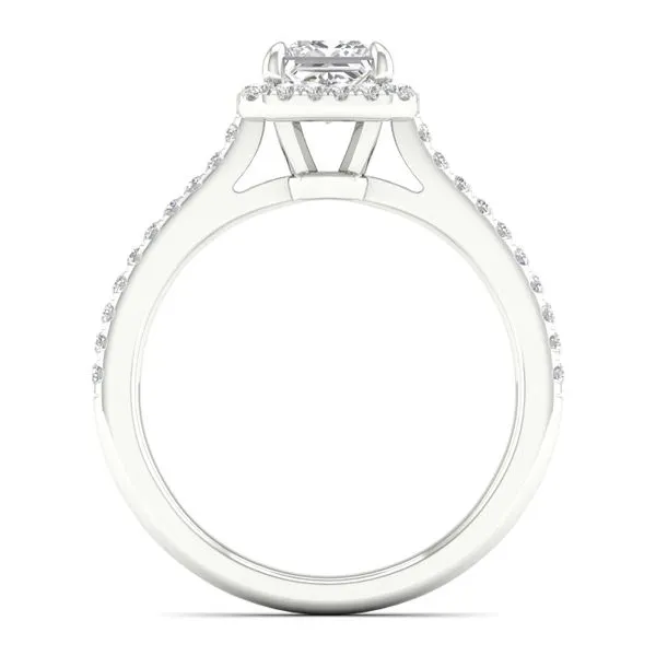 Halo Engagement Ring (Princess)/1Ct, 1.25Ctw Cellini Design Jewelers Orange, CT